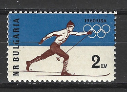 BULGARIE. N°1006 De 1960. J.O. De Squaw Valley/Ski De Fond. - Winter 1960: Squaw Valley