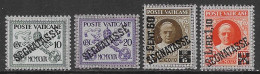 Vaticano Vatican 1931 Segnatasse Conciliazione Soprastampato 4val Sa N.S2-S3,S5-S6 Nuovi MH * - Taxes