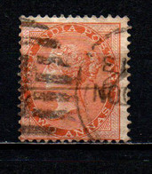 INDIA INGLESE - 1855 - EFFIGIE DELLA REGINA VITTORIA - 2a Dull Rose - USATO - 1858-79 Compañia Británica Y Gobierno De La Reina