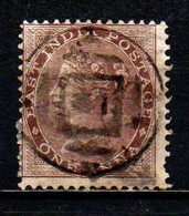 INDIA INGLESE - 1855 - EFFIGIE DELLA REGINA VITTORIA - 1a - Brown - USATO - 1858-79 Crown Colony