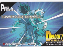 2 CARTES DRAGON BALL - SUPER SAIYAN BATTLE - PP Card Series Part 28 - Dragonball Z