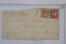 BD8 GERMANY  LETTRE DEVANT 1874 REICHENBACH ALLEMAGNE++ 2GR  1 GR  +AFFRANC. INTERESSANT - Storia Postale