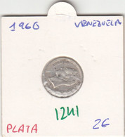 CR1241 MONEDA VENEZUELA PLATA 0,25 BOLIVAR 1960 EBC 2 - Venezuela