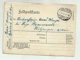 FELDPOSTKARTE EBERBACH 1916 - Lettres & Documents