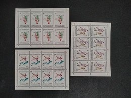 RUSSIA  MNH (**) 1992 Olympic Games - Barcelona,  Yvert 5952-5954 Mi 245-247 - Feuilles Complètes