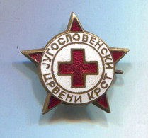 Red Cross Croix Rouge Rotes Kreuz, CK Yugoslavia, Vintage Pin Badge Abzeichen - Médical