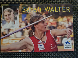 Sarah WALTER SR OBERNAI  LANCER DE JAVELOT - Sportsmen