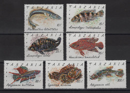 Tanzanie - N°847 à 852 - Faune - Poissons - Cote 10€ - * Neufs Avec Trace De Charniere - Tanzania (1964-...)