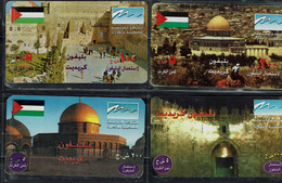 PALESTINE 2007 PHONECARD JERUSALEM SET OF 4 CARDS MINT VF!! - Palestine