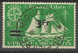 ST PIERRE ET MIQUELON N° 320 Pli D'angle CACHET ST P ET MIQUELON - Used Stamps