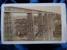 Photo CDV Lorson à Fribourg (Suisse)  Pont De Grandfey  CA 1880 - L609B - Oud (voor 1900)