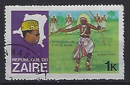 Congo-Zaire 1979  Flussexpedition Auf Dem Zaire  1k (o) Mi.589 - Used Stamps