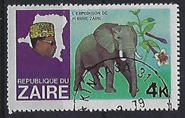 Congo-Zaire 1979  Flussexpedition Auf Dem Zaire  4k (o) Mi.591 - Used Stamps