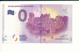 Billet Souvenir - 0 Euro - XELU - 2017-1 - HEIDELBERGER SCHLOSS - N° 458 - Billet épuisé - Alla Rinfusa - Banconote