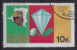 Congo-Zaire 1979  Flussexpedition Auf Dem Zaire  10k (o) Mi.592 - Used Stamps