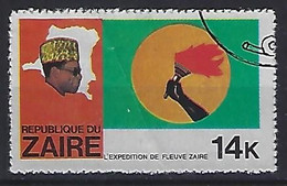 Congo-Zaire 1979  Flussexpedition Auf Dem Zaire  14k (o) Mi.593 - Oblitérés