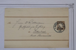 BD14 GERMANY BAYERN  BELLE LETTRE ENTIER   RR 1908 LANDAUT..? A LUSENBACH    +++ +AFFRANC. INTERESSANT - Postal  Stationery