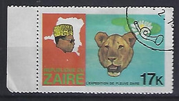 Congo-Zaire 1979  Flussexpedition Auf Dem Zaire  17k (o) Mi.594 - Oblitérés