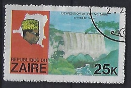 Congo-Zaire 1979  Flussexpedition Auf Dem Zaire  25k (o) Mi.595 - Used Stamps