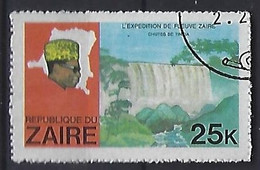 Congo-Zaire 1979  Flussexpedition Auf Dem Zaire  25k (o) Mi.595 - Used Stamps