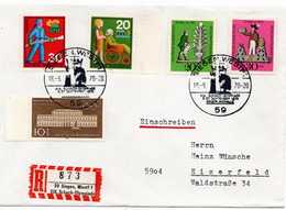 54512 - Bund - 1970 - 30Pfg WoFa '69 MiF A R-Bf SoStpl SIEGEN - XIX. SCHACH-OLYMPIADE ... -> Eiserfeld - Ajedrez