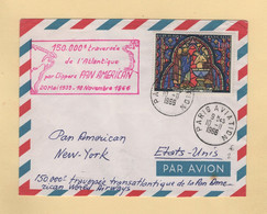 150.000e Traversee De L Atlantique Clippers Pan American - 1966 - 1960-.... Covers & Documents