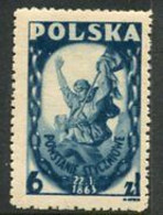 POLAND 1946 January Insurrection Of 1863 MNH / **.  Michel 427 - Nuevos