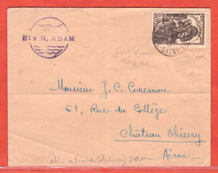 GUINEE LETTRE OBLITERATION GARE SAINT LAZARE DE 1948 - Briefe U. Dokumente