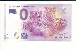 Billet Souvenir - 0 Euro - XEJP - 2017-2 - ALLWETTERZOO MÜNSTER - N° 1840 - Billet épuisé - Kilowaar - Bankbiljetten