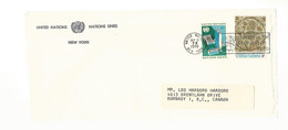 56217 ) Cover United Nations Postmark  1970 - Covers & Documents