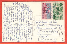 COTE DES SOMALIS CARTE DE 1950 DE DJIBOUTI POUR STOCKHOLM SUEDE - Covers & Documents