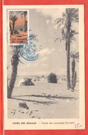 COTE DES SOMALIS CARTE MAXIMUM DE 1955 DE DJIBOUTI - Briefe U. Dokumente