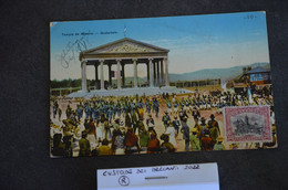 POSTCARD CORRESPONDENZ KARTE GUATEMALA REPUBLICA VG 1917 TEMPIO MINERVA ANIMATA SOLDIERS INVASION WAR - Guatemala