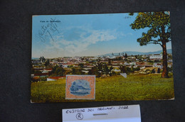 POSTCARD CORRESPONDENZ KARTE GUATEMALA REPUBLICA VG 1917PANORAMA VISTA 10 STAMP DIEZ CENTAVOS - Guatemala