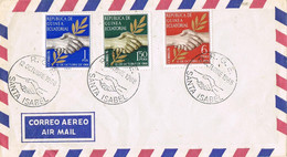 46684. Carta SANTA ISABEL (Republica Guinea Ecuatorial) 1968. Festividad 12 Octubre - Guinea Española