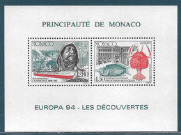 Monaco Bloc Spécial Gommé N°23**, Timbres 1935/36 Europa 1994 Cote 140€. - Errors And Oddities