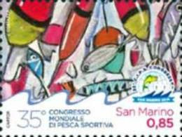 San Marino 2014 35° Congresso Mondiale Di Pesca Sportiva 1v Complete Set ** MNH - Unused Stamps