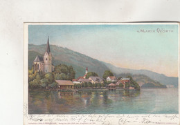 B7141) MARIA WÖRTH - Super LITHO - Paul G. Oberlercher - Leon Sen. Klagenfurt No. 161 - Gel. 25.07.1900 !! - Maria Wörth