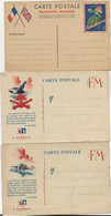 LOT DE 3 CARTES FRANCHISES MILITAIRES PUBLICITAIIRES 1914-18- (BOLDOFLORINE -ST RAPHAEL-  TB - Militaria