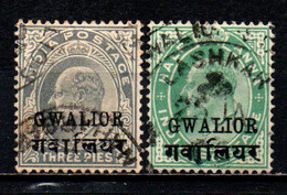 GWALIOR - 1903 - EFFIGIE DEL RE EDUARDO VII - USATI - Gwalior