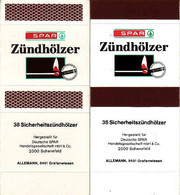 Matchboxes Czechoslovakia, Zündhölzer SPAR, Made For Allemann Grafenwiesen, Germany - Boites D'allumettes