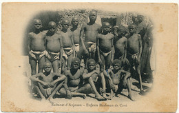 COMORES, Sultanat D'Anjouan - Enfants Bushmen De Coni, Carte En L'état - Comoros