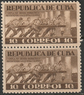 Cuba 1943 Sc 378 Yt 283 Pair MNH** - Ongebruikt