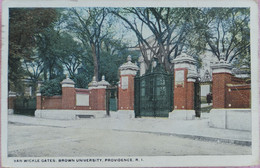 C. P. A. : U.S.A. : Rhode Island : PROVIDENCE : Van Wickle Gates, Brown University , Stamp In 1920 - Providence