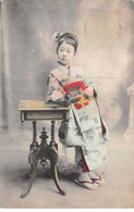 CHINE - SAN36402 - Cachet Tientsin - En L'état - Carte Japonaise - Geisha Accoudée - China