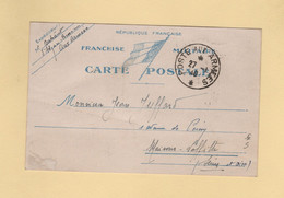 Carte FM - Poste Aux Armees - 27-1-1940 - Guerre De 1939-45