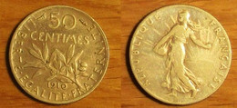 Semeuse - 50 Centimes 1910 - 50 Centimes