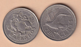 Barbados 10 Cents 1992 Km#12 - Barbades