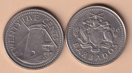 Barbados 25 Cents 1996 Km#13 - Barbades