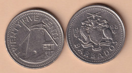 Barbados 25 Cents 1998 Km#13 - Barbados (Barbuda)